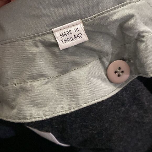 Vintage London Fog Light Spruce Green Trench Coat Removable Wool Liner - Picture 15 of 16